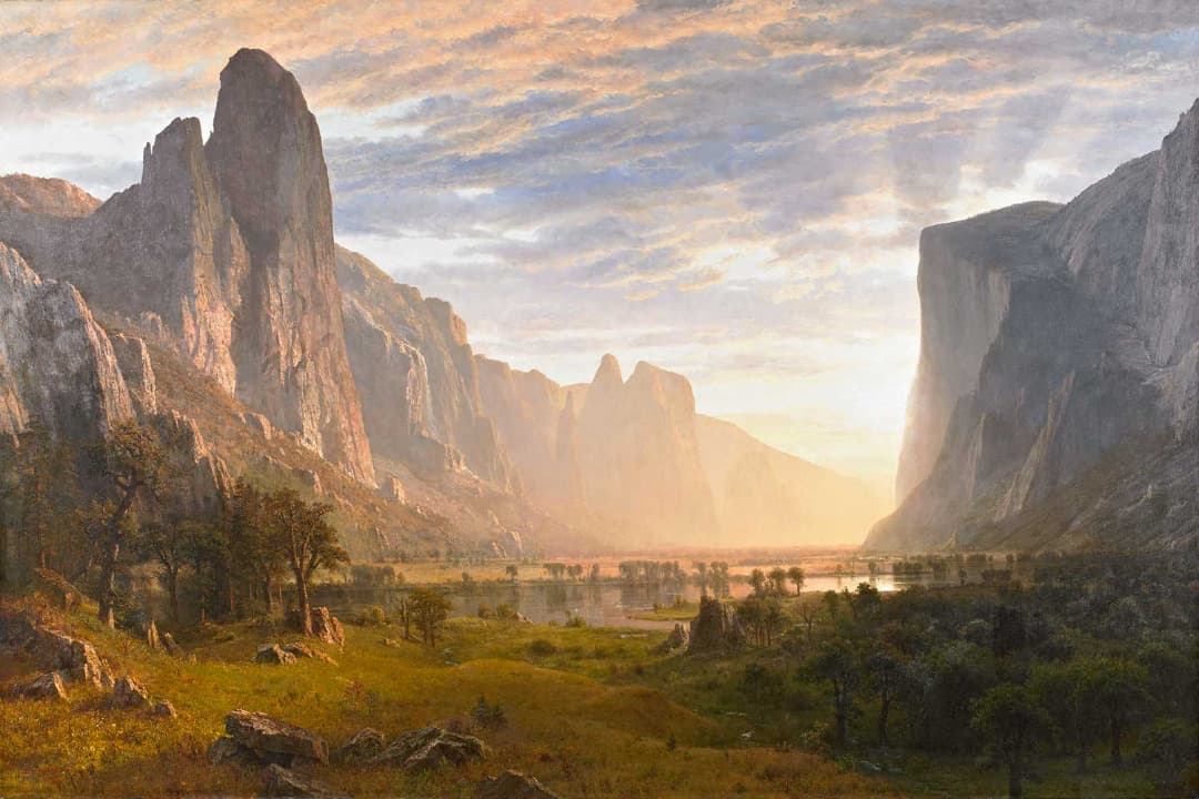 Albert Bierstadt - Looking down Yosemite Valley