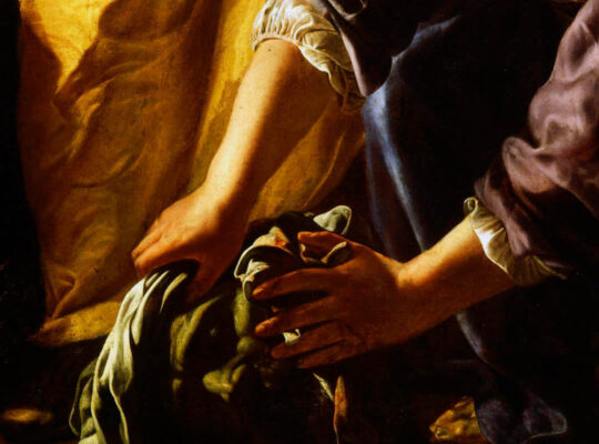 Artemisia Gentileschi - Judith and her Maid - detail 4