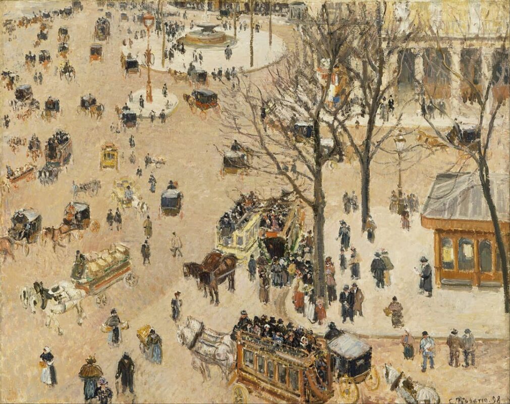 Camille Pissarro - La Place due Theatre Francais - 1898