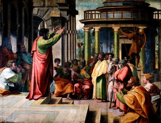 Raphael - St Paul Preaching in Athens - 1515