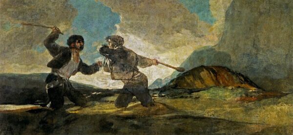 Francisco de Goya - Duelo a garrotazos - 1819-1823