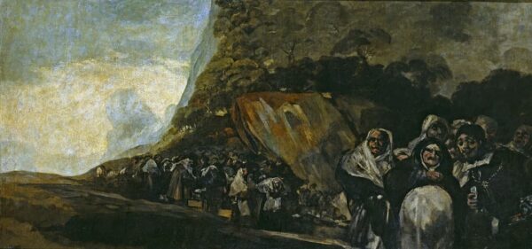Francisco de Goya - Peregrinacion a la fuente de San Isidro - 1819-1823