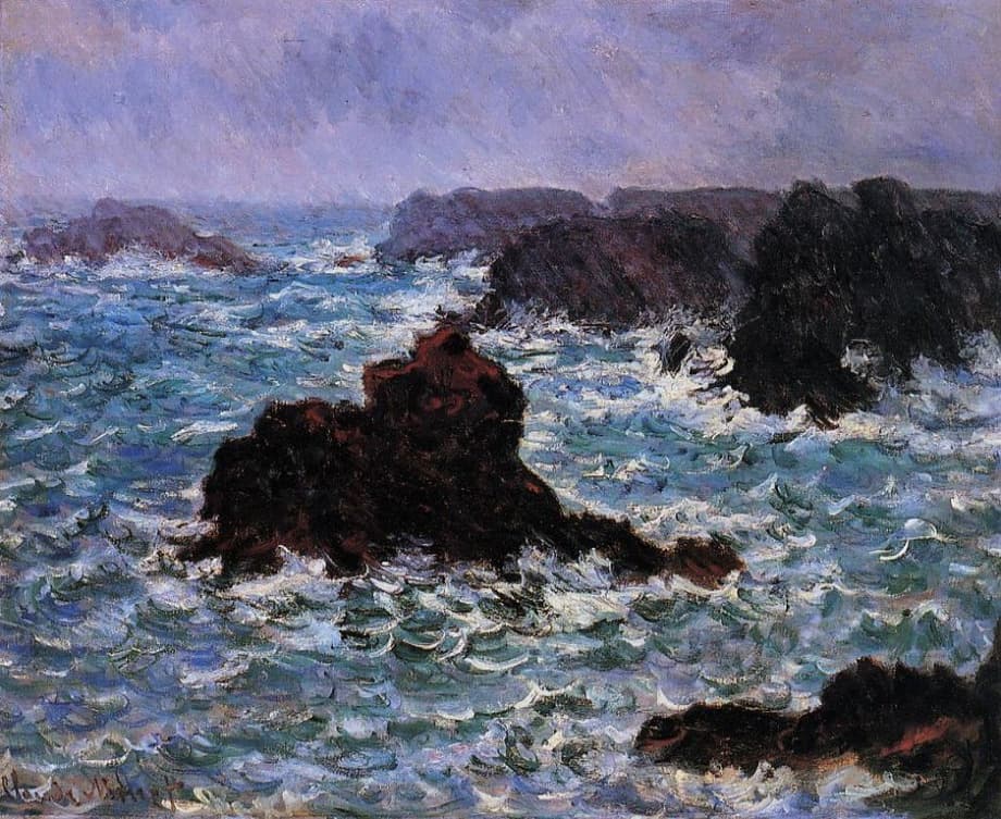 Claude Monet - Belle-Ile Rain Effect - 1886