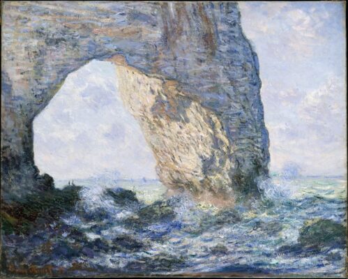 Claude Monet - La Manneporte Etretat - 1883 - Metropolitan