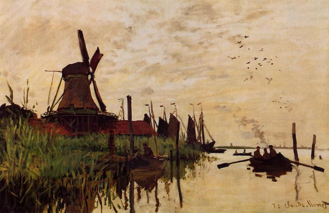 Claude Monet - Moulin Zaandam - 1871