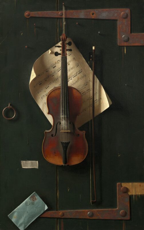 William Harnett - The old violin - 1886