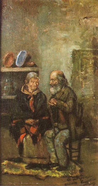 Pablo Picasso - Pareja de ancianos - 1895