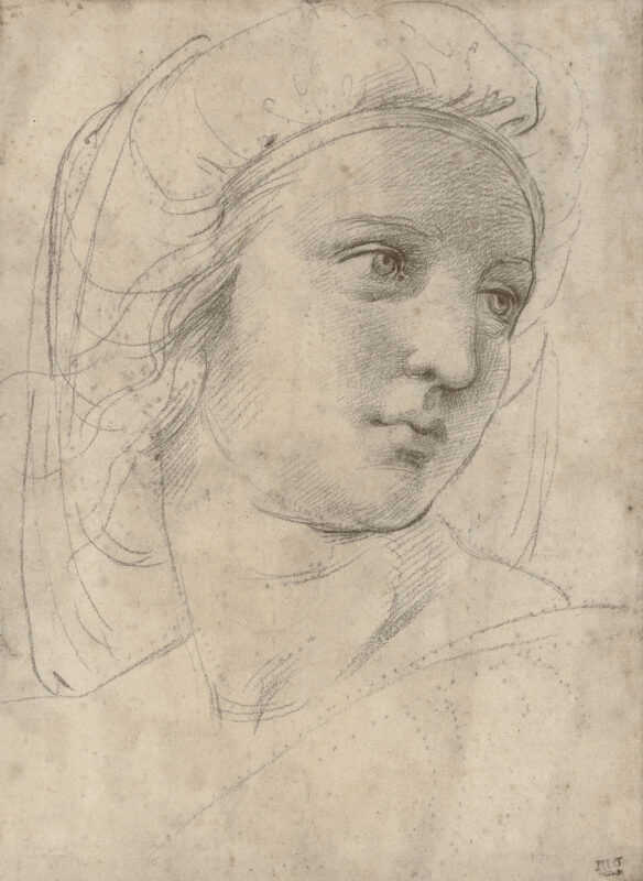 Raphael - Head of a muse