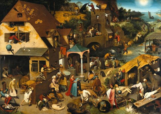 Pieter Brueghel the Elder - The Dutch Proverbs - 1559