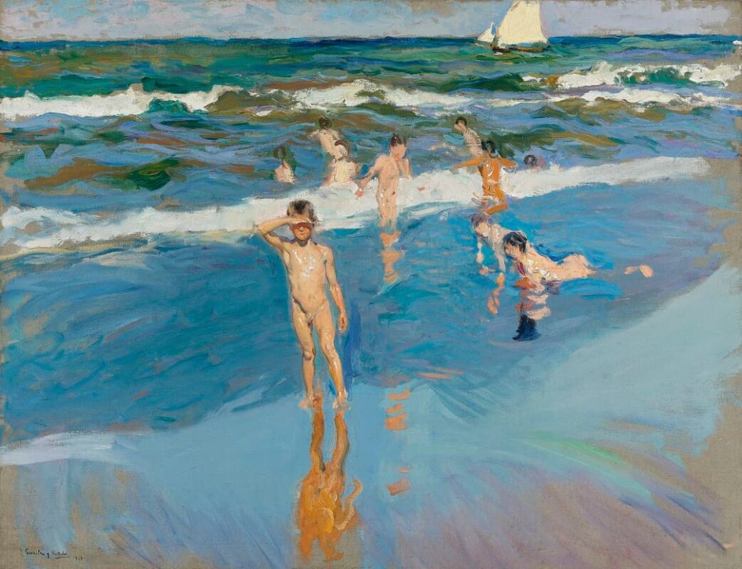 Joaquin Sorolla - Ninos en el Mar Playa de Valencia 1908