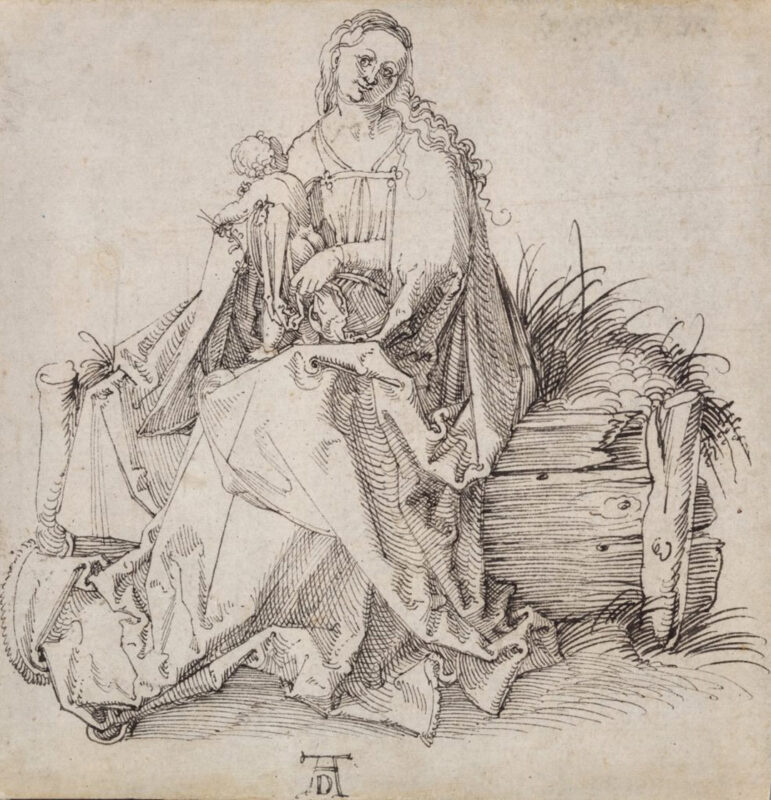 Albrecht Durer - Virgin and Child with a Flower- - 1503