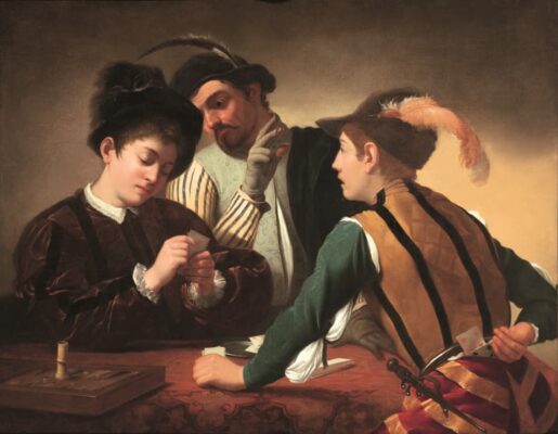 Caravaggio attributed - Cardsharps ex-Mahon version