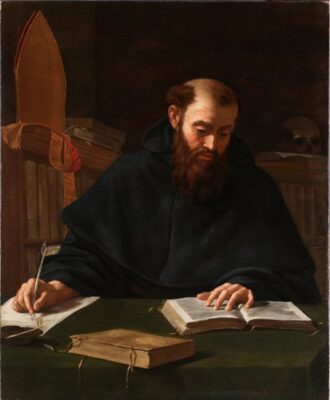 Caravaggio attributed - St. Augustine