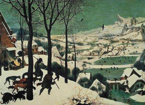 1565 bruegel hunters snow 1