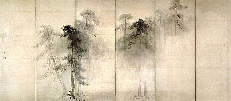 Hasegawa Tohaku - Pine Trees (Shorin-zu-byobu)