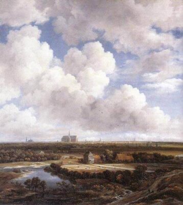 1665–Jacob Van Ruysdael View Haarlem Bleaching Grounds 1