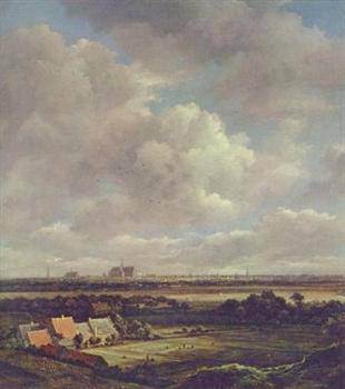 Vista de Haarlem con campos de blanqueo - Rijksmuseum