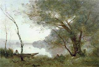 Corot - The Boatman of Mortefontaine