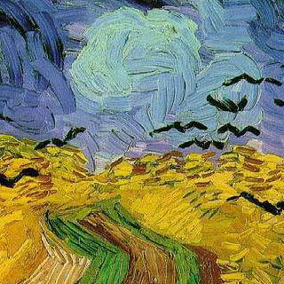 Van Gogh - Trigal con cuervos - Detalle
