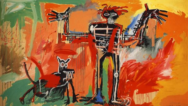 Basquiat - Boy-and-Dog-in-a-Johnnypump - 1982 - Oil on canvas - Peter Brant Foundation - Greenwich