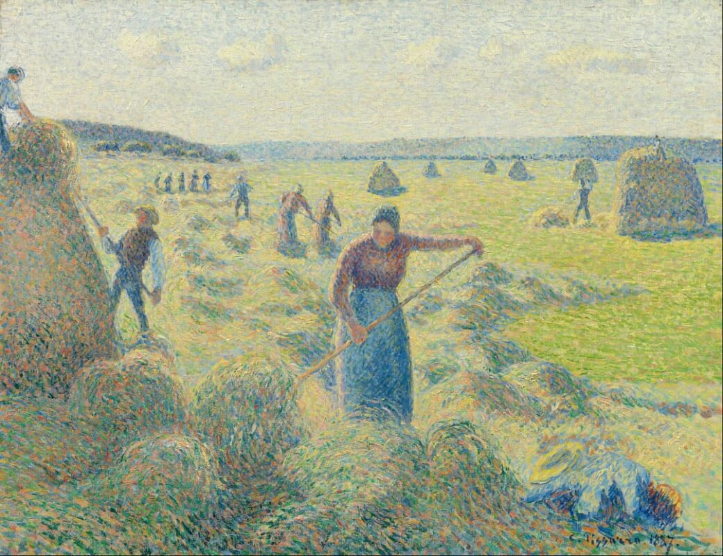 Camille Pissarro - La Recolte des Foins Eragny - 1887