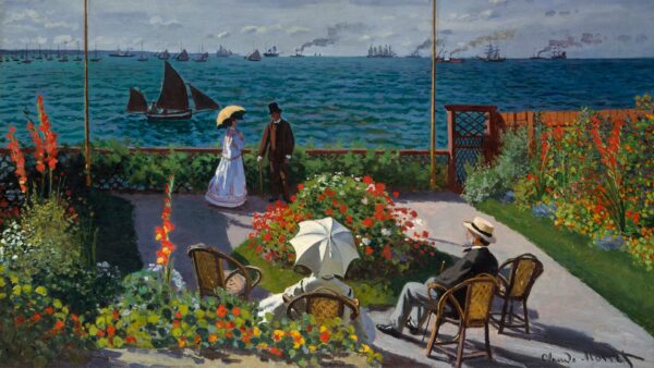 Claude Monet - Jardin a Sainte-Adresse - 1920-1080-1
