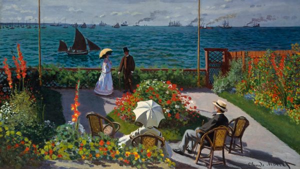 Claude Monet - Jardin a Sainte-Adresse - 1920-1080