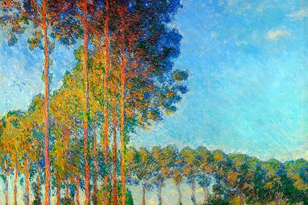 Claude Monet - Poplars au bord de lEpte - thumbnail