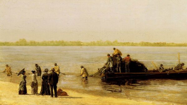 Eakins - Shad fishing at Gloucester Delaware River - 1920-1080