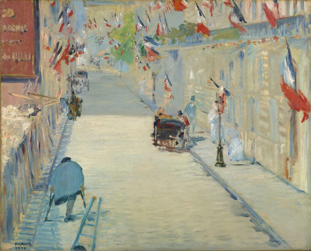 Edouard Manet - La Rue Mosnier aux drapeaux - 1878