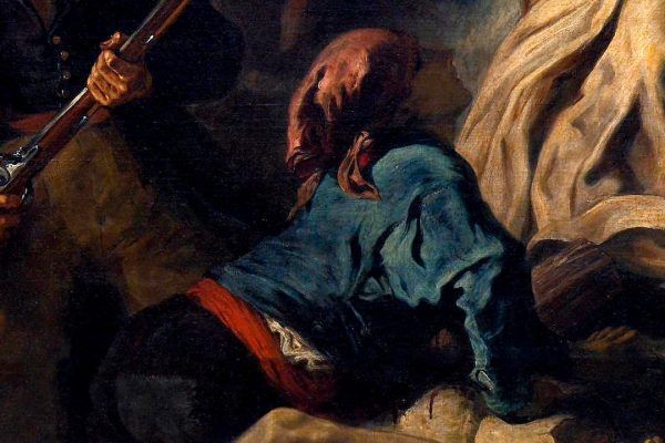 Eugene Delacroix - La liberte guidant le peuple - detail 7