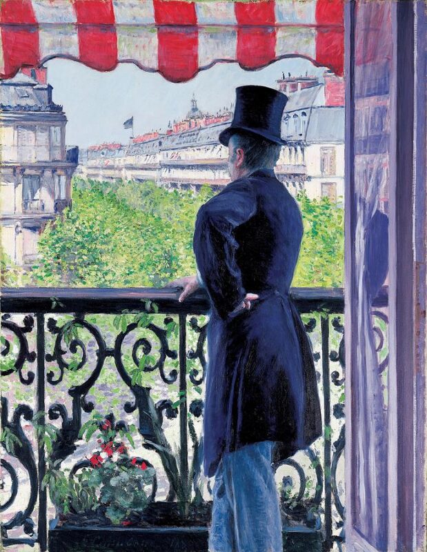Gustave Caillebotte - LHomme au balcon boulevard Haussmann - 1880