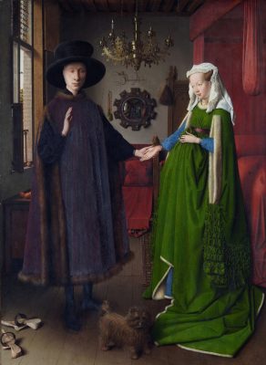 Jan Van Eyck - Arnolfini Portrait -The-Marriage-Arnolfini - 1434 - Oil on Canvas - National-Gallery - London