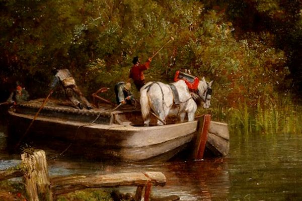 John Constable - The White Horse - detail 1