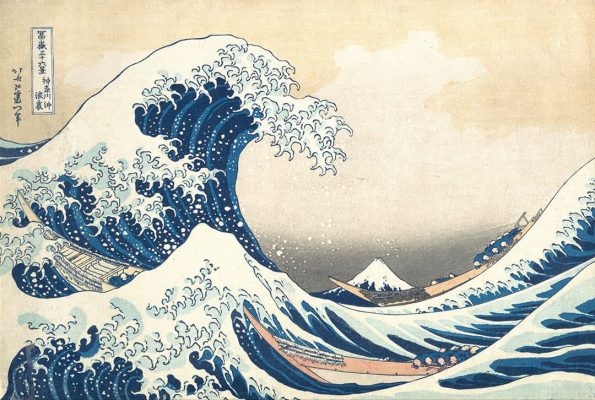 Katsushika Hokusai - Tsunami - 1830 - Woodblock print - MET Metropolitan Museum of Art - New York