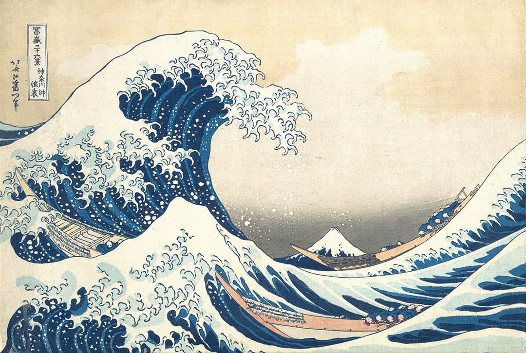 Katsushika Hokusai - Tsunami - 1830 - Woodblock print - MET Metropolitan Museum of Art - New York