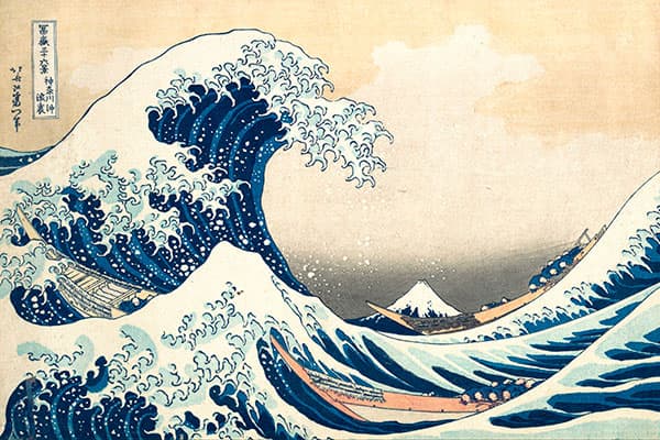 Katsushika Hokusai - Tsunami - thumbnail