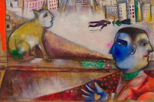 Marc Chagall - Paris par la fenetre - detail 1