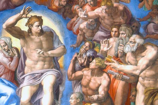 Michelangelo Buonarroti - Last Judgement - detail-1 - 1536-1541 - Fresco Capella Sistina Vatican