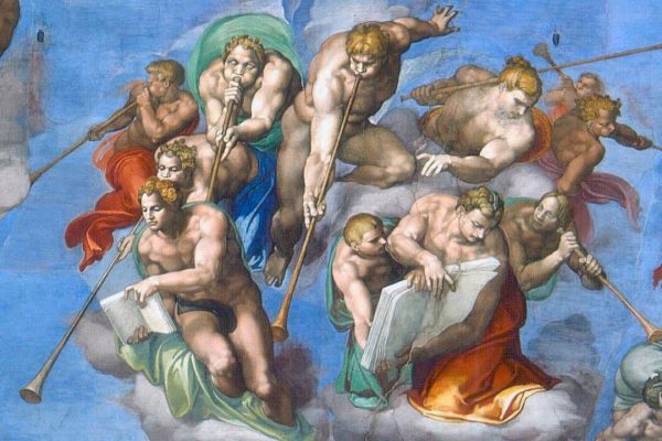 Michelangelo Buonarroti - Last Judgement - detail-5 - 1536-1541 - Fresco Capella Sistina Vatican