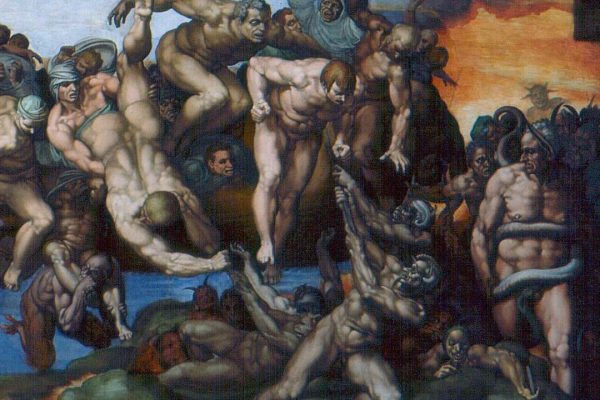 Michelangelo Buonarroti - Last Judgement - detail-7 - 1536-1541 - Fresco Capella Sistina Vatican