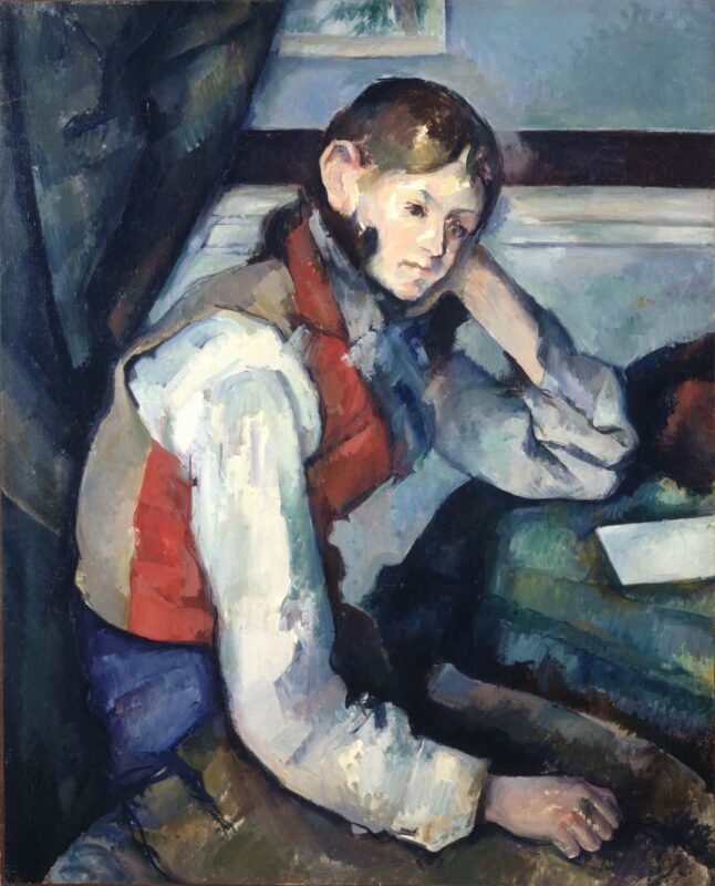 Paul Cezanne - Le Garcon au gilet rouge - 1889-90