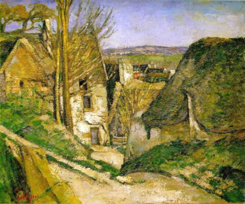 Paul Cezanne - The Hanged Mans House in Auvers-sur-Oise - 1873 - Oil on canvas - Musee dOrsay - Paris