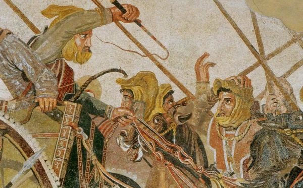 Philoxenus of Eretria Battle of Issus - Detail-2 - Alexander Mosaic - 170bc - Archaelogical Museum - Naples