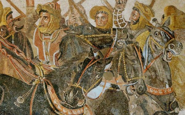 Philoxenus of Eretria Battle of Issus - Detail-3 - Alexander Mosaic - 170bc - Archaelogical Museum - Naples