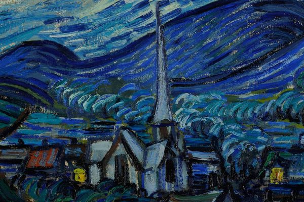Van Gogh - La nuit etoilee - detail 6
