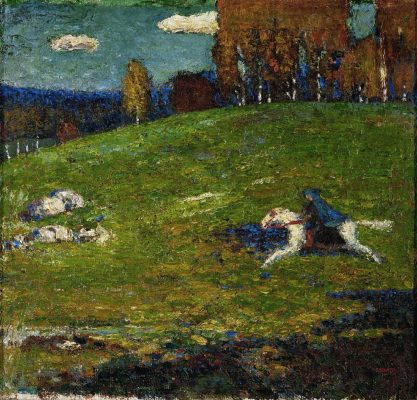 Wassily Kandinsky - Der Blaue Reiter - 1903 - Oil on canvas - Stiftung Sammlung E.G. Buhrle - Zurich