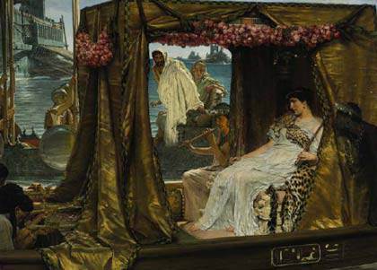 Alma-Tadema - Encuentro de Antonio y Cleopatra