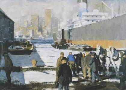 George Bellows: "Men of the docks" 