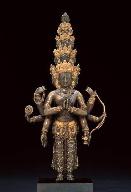Bodhisattva Avalokiteshvara con once cabezas